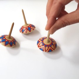 Fingerkreisel, handbemalt _ Start